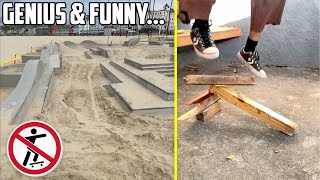 Skaters With Genius & Funny Skateboarding Ideas! by Strictly Skateboarding 350,747 views 4 years ago 10 minutes, 5 seconds