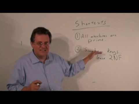 UHCL 29a Graduate Database Course - Third Normal Form and Database Design Shortcuts