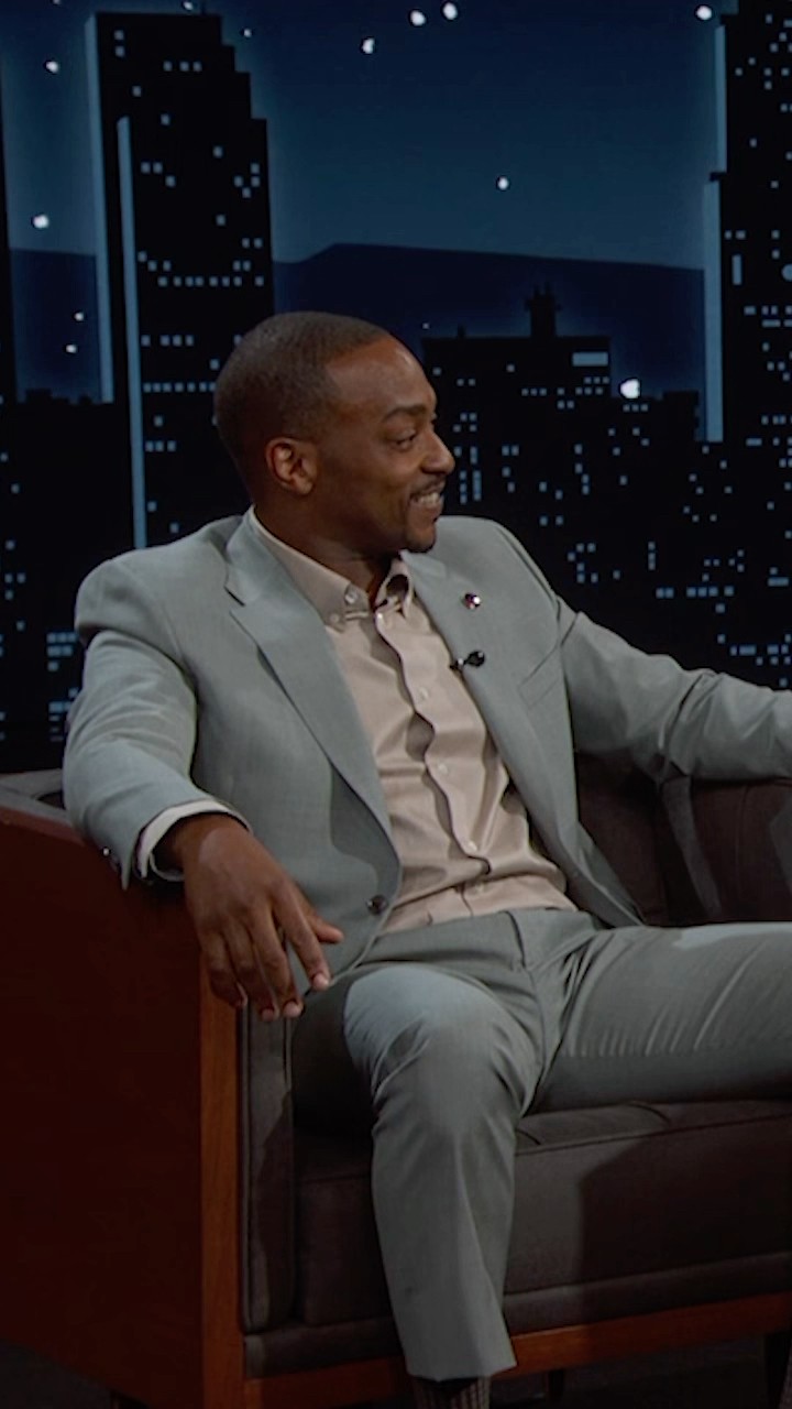 Anthony Mackie on becoming Captain America! ???? #Marvel #Kimmel
