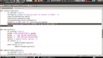 MD5 Encryption and Decryption Python Script in Backtrack 5 R3