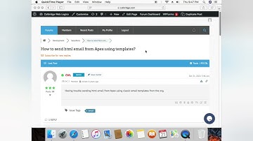 Send HTML emails from Apex using templates in Salesforce