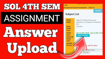 Du Sol Assignment *Upload ऐसे होगा* | How To Upload Du Sol Assignment 2021
