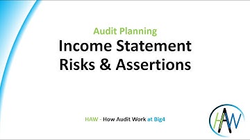3.7 Audit Planning - Income Statement Risks & Assertions *** HAW - How Audit Work *** Preview