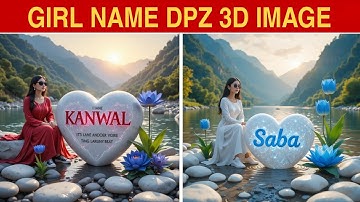 Instagram Viral Girl Name Dpz 3D Image |Ai Photo Editing |Piclumen Ai Tutorial