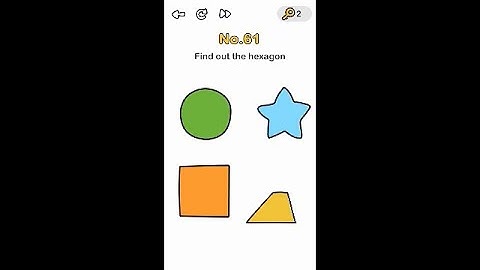 BRAIN OUT LEVEL 61 find out the hexagon
