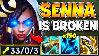 There's a reason why Senna ADC has a 58% Win Rate right now... (33 KILLS, 0 DEATHS)