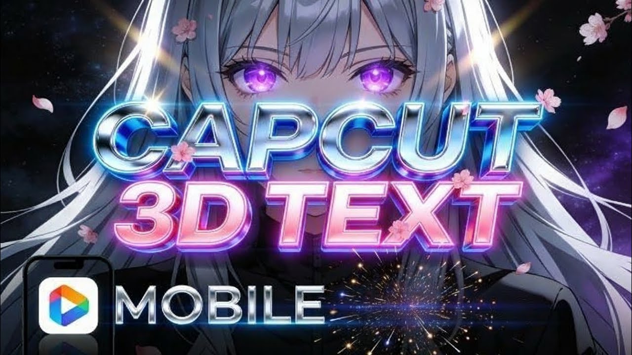 Capcut 3d text tutorial in mobile| Watch now!