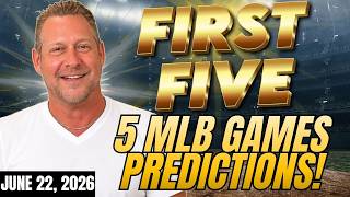MLB Best Picks Today! Dodgers vs Twins, Yankees vs Tigers & More! | First Five 6/22
