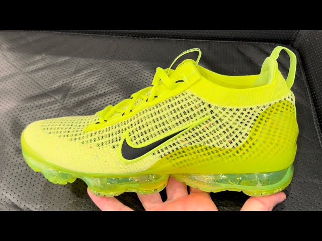 NIKE AIR VAPORMAX FLYKNIT ボルトイエロー Nike Air Vapormax 2021 Flyknit Next Nature Volt Shoes - YouTube