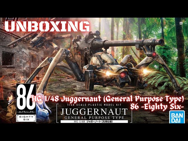 Hg 86 Eighty Six Juggernaut General-purpose 1/48 Plastic Model Kit