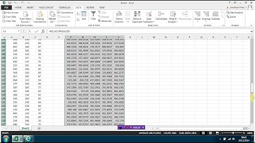 Data simulation in Excel