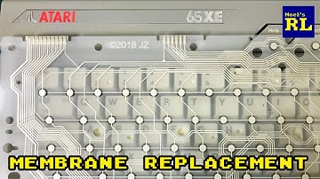 Atari 65XE Keyboard Membrane Replacement and Rust Removal [Nibble Edition]