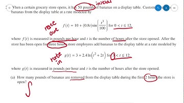 AP Calculus AB Exam 2017 FRQ #2