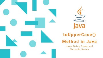 toUpperCase method in Java.