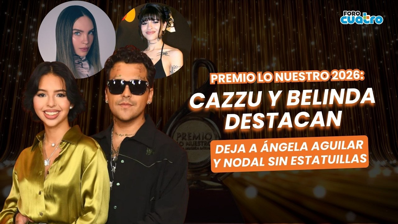 Premio Lo Nuestro 2026: Cazzu y Belinda destacan, deja a Ángela Aguilar y Nodal sin estatuillas