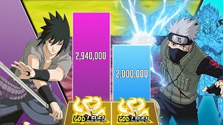 💚 Sasuke vs Kakashi Power Levels