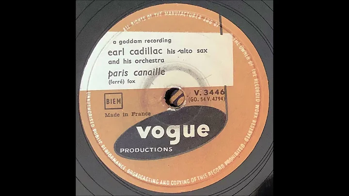 Earl Cadillac his alto sax and his orchestra - Par...
