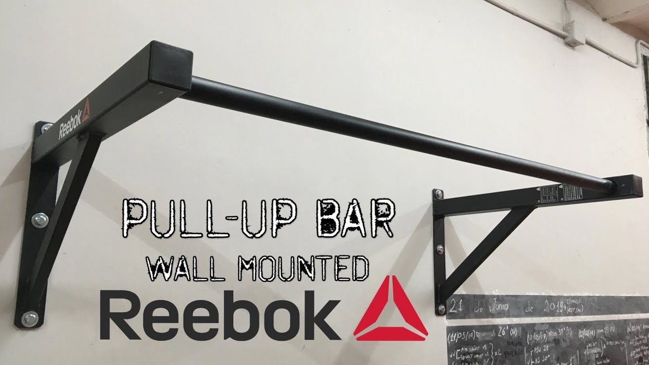reebok wall mounted pull up bar