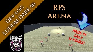 Ludum Dare 50 - Game Jam Dev Log - RPS Arena from Hungry Cat Games screenshot 5