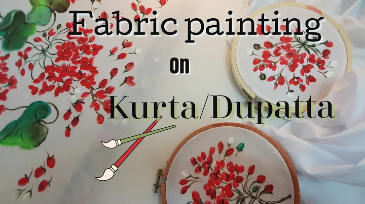 Fabric painting on Kurta/Dupatta @KritiByPreethi