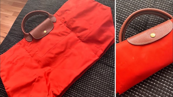 Review: Longchamp Le Pilage Cuir Crossbody in Cherry Colour – SydSunshine