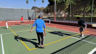 Garvey Park pickleball: Lipen/Rendy vs. Adam/David