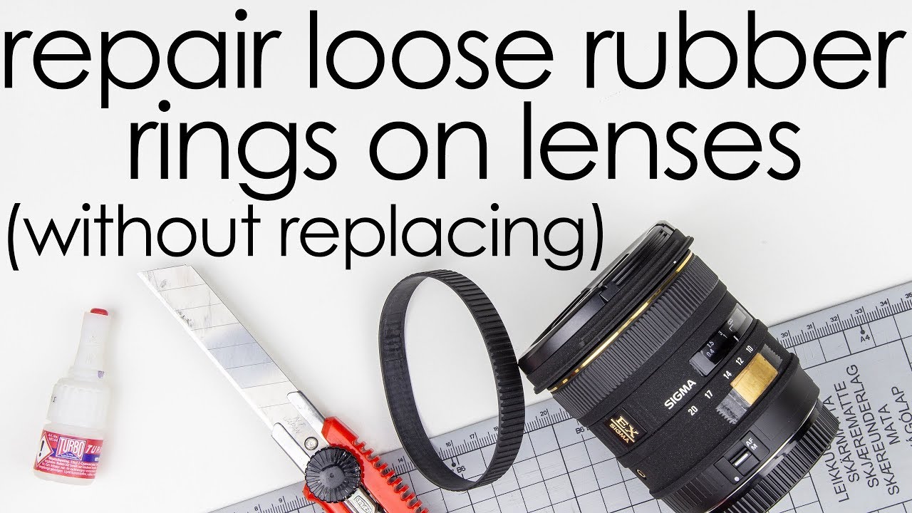 How to repair loose rubber rings on lenses (without replacing it