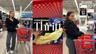 *spontaneous* trip to the thrift ♡ THRIFT WITH ME in Toronto ~ try on thrift haul