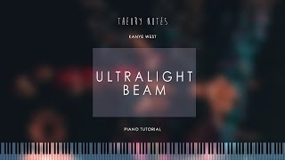 How to Play Kanye West - Ultralight Beam | Theory Notes Piano Tutorial chords