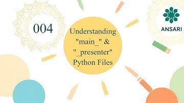 Ansari Backend V2.0 - 004 Main and Presenter Files