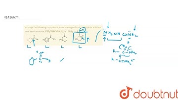 Arrange the following compounds in decreasing order of nucleophilic