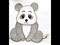 How to draw a Panda 🐼 || Cute Panda Drawing Step By Step || Pencil Drawing || ArtBook-d5o