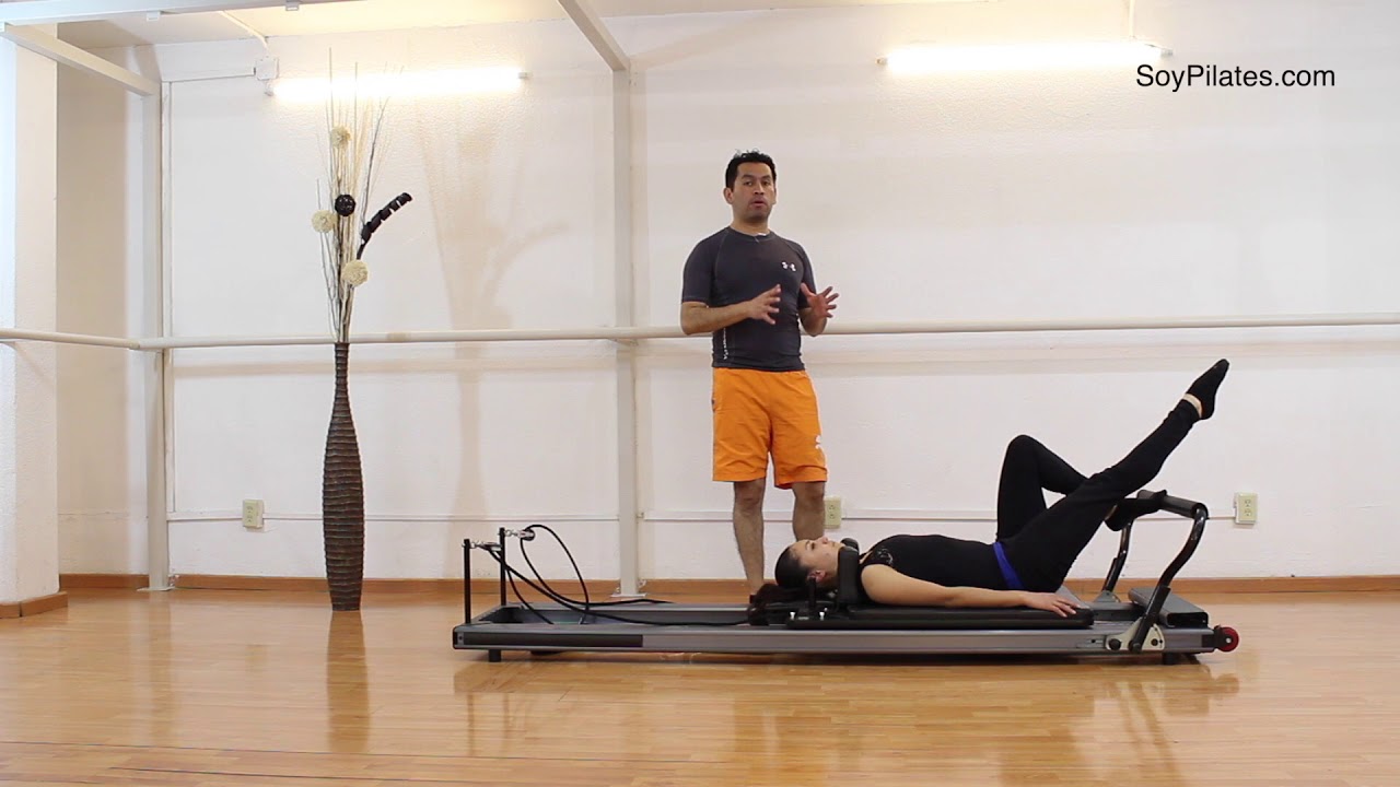 Ejercicios Pilates Reformer | Footwork 13 Utilateral Developé