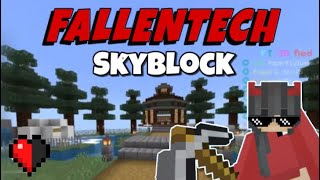 Best Skyblock Island Tour || FALLENTECH Server ||mcpe