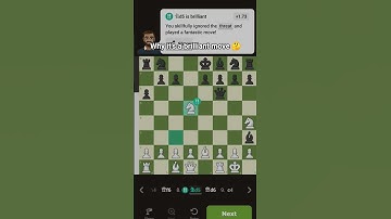 BRILLIANT MOVE 💯 #chess