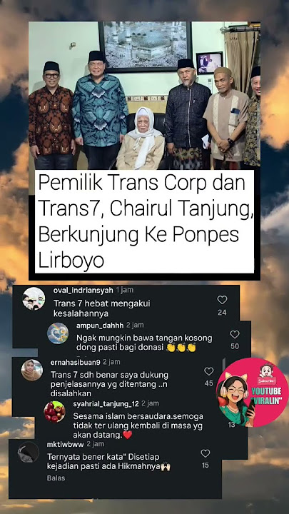 Download lagu KINI PEMILIK TRANS7 KUNJUNGI PONDOK PESANTREN LIRBOYO #trans7 #pesantren #lirboyo #shorts #viral