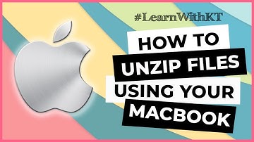 How To Unzip Files Using Your MacBook Pro (Archive Utility) | LEARNWITHKT