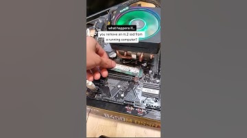 removing an M.2 SSD from a running computer #shorts