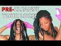 MUST TRY Pre Poo Treatments for Locs | Wash Day Routine to REMOVE BUILDUP!!