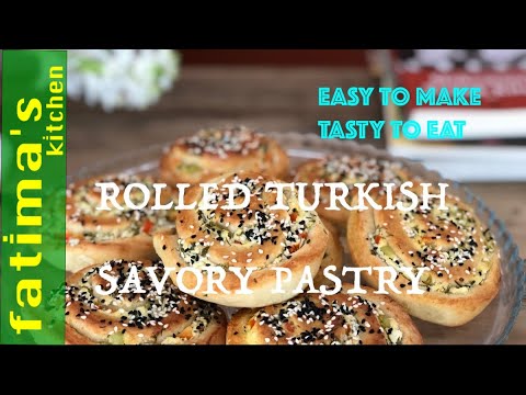 Rolled Turkish Savory Pastry