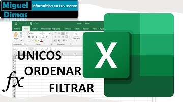 Usemos  las Funciones UNICOS | ORDENAR | FILTRAR...