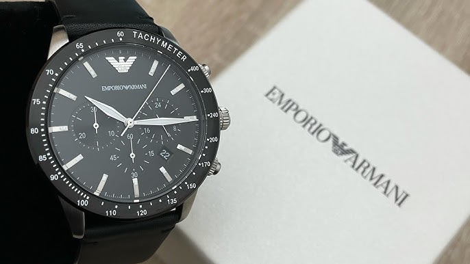 UNBOXING EMPORIO ARMANI MEN CLAUDIO QUARTZ WATCH AR11482 - 43MM RICH BROWN  DIAL-BROWN LEATHER STRAP - YouTube