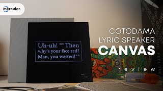 รีวิว Cotodama Lyrics Speaker Canvas - ลำโพงทรงกระดานวาดรูปที่มีเนื้อเพลงในตัว
