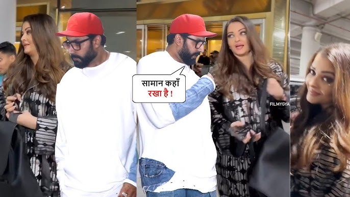 Abhishek Bachchan Wife Aishwarya Rai मुंबई एयरपोर्ट पर मीडिया वालो को देखते  ही भागने लगी ! - YouTube