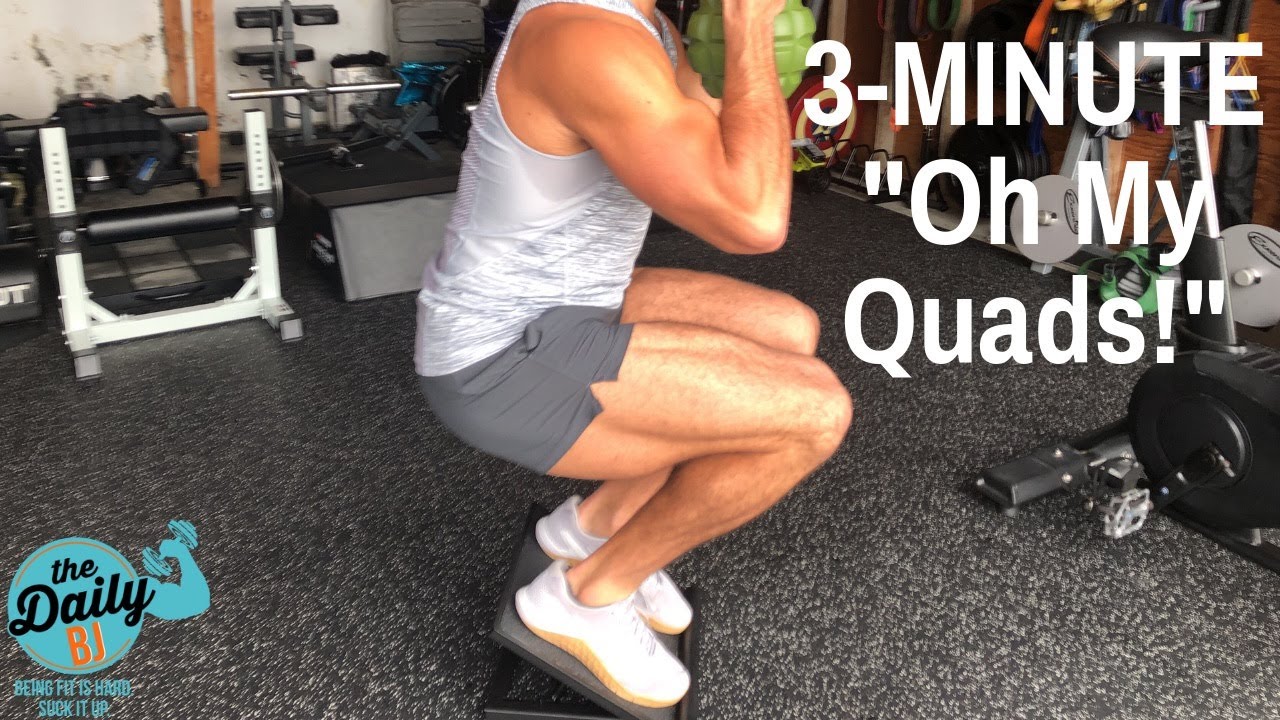 3 MINUTE OH MY QUADS BJ Gaddour Legs Quads Workout YouTube