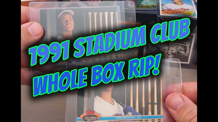 1991 topps stadium club baseball most valuable cards