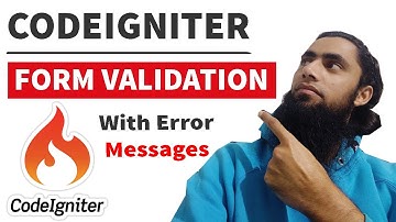 How to Create Login Form using Codeigniter with Form Validation and Error Messages [2021]