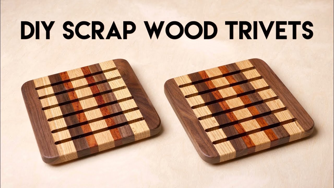 DIY Scrap Wood Trivets Traditional Woodworking vs. CNC 