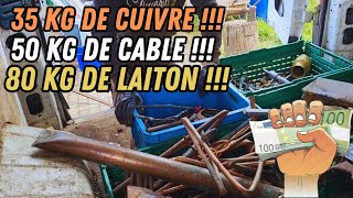 combien rapporte le cuivre et le laiton chez le ferrailleur ?