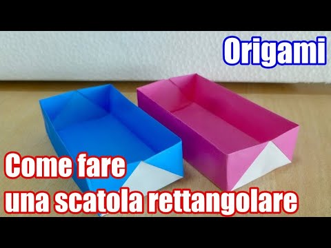 Video: Come Fare Una Scatola Rettangolare